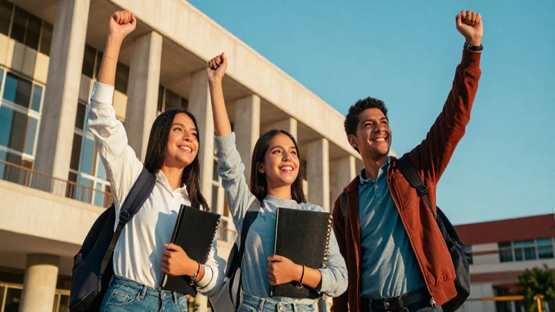 Estudiantes mexicanos celebran éxito académico en el campus