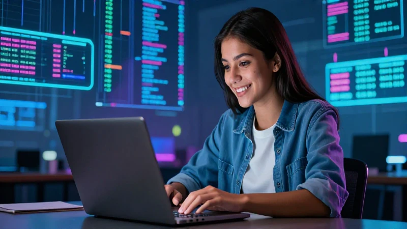 Joven mexicano aprende en vibrante entorno digital