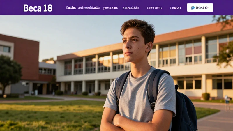 Universidades peruanas con convenio Beca 18