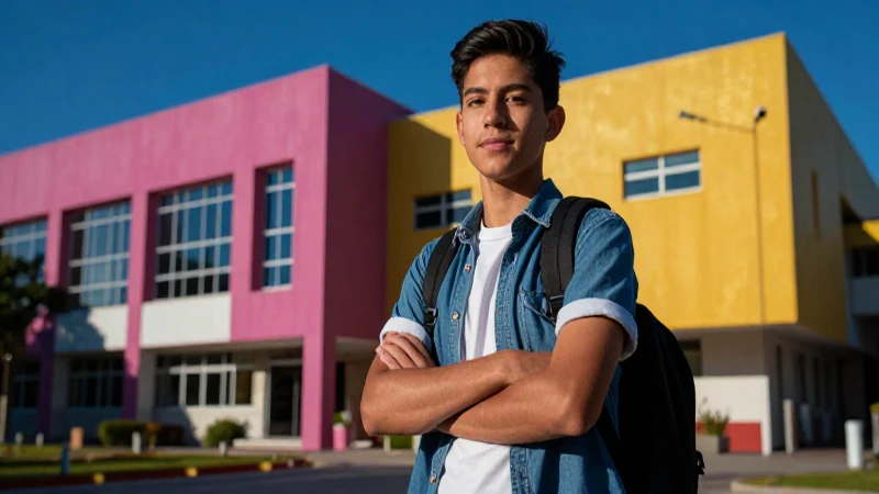 Cuáles son las universidades de Puebla de gobierno 33 Joven estudiante mexicano exitoso en campus vibrante