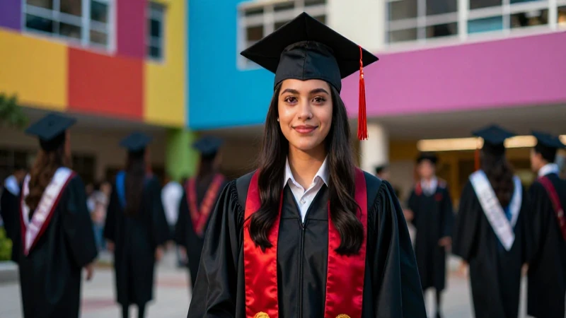 Retrato cinematográfico de graduación mexicana