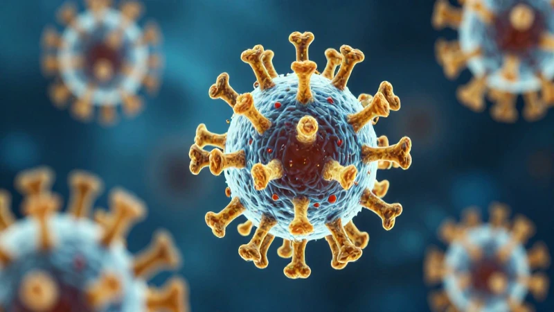 Células inmunes azules luchan contra el virus estilizado
