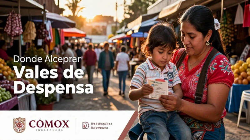 Madre mexicana con vales en CDMX