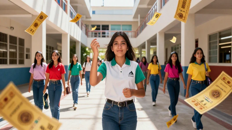 Estudiantes mexicanos con bonos dorados