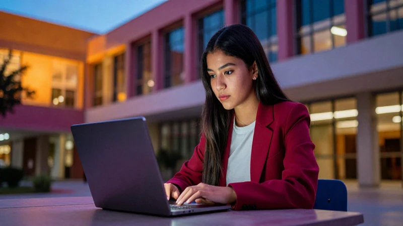 Estudiante mexicano dinámico, estilo cinematográfico