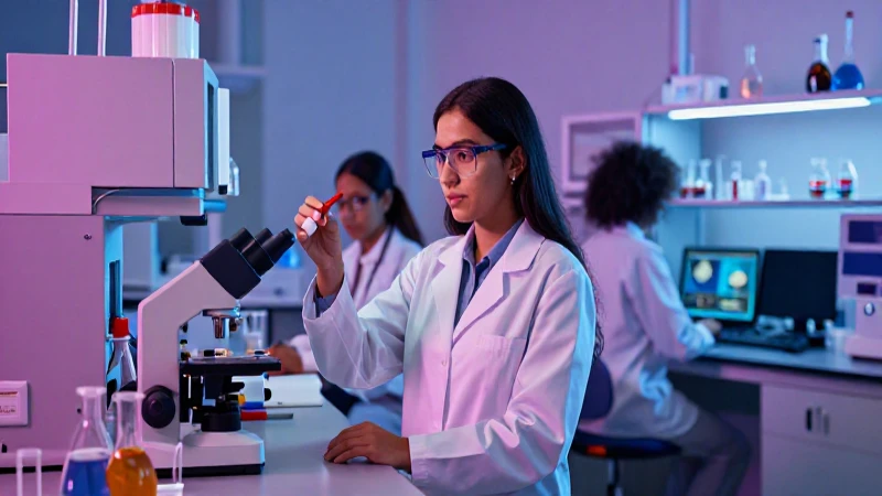 Joven estudiante mexicana brilla en moderno laboratorio científico