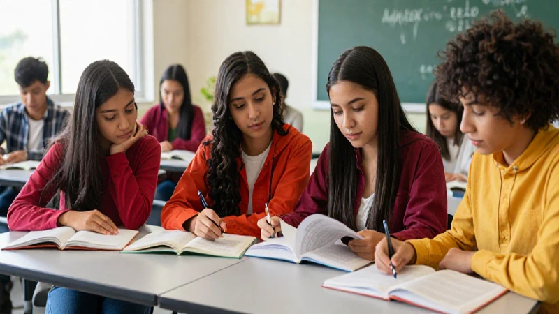 Estudiantes mexicanos colaboran en aula moderna
