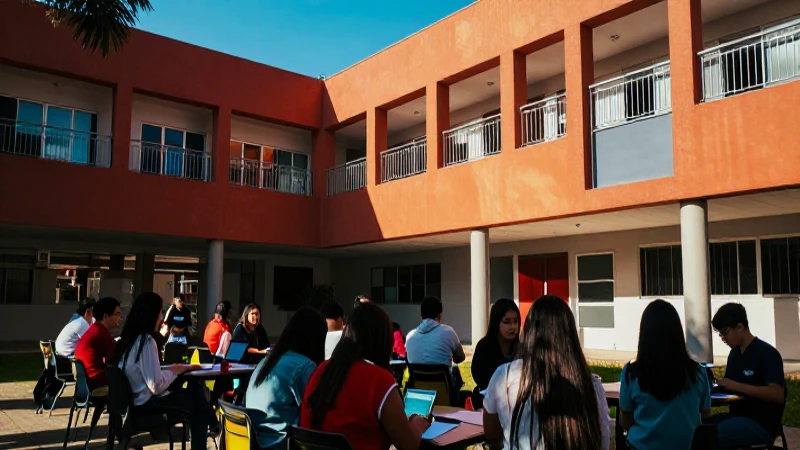 Estudiantes estudiando en la UPPC