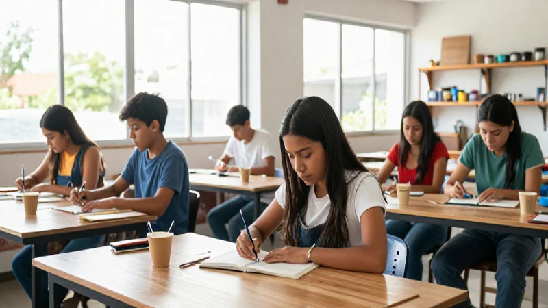 Estudiantes mexicanos en taller modernizado con luz y color
