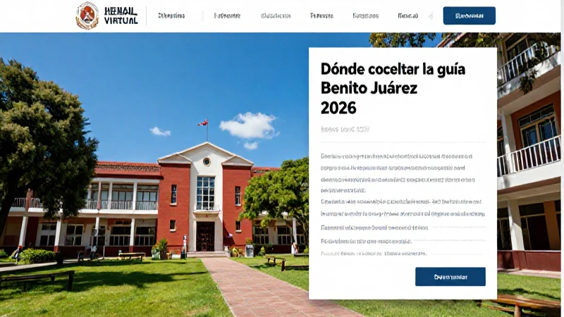 Consulta formularios y guía de Becas Benito Juárez