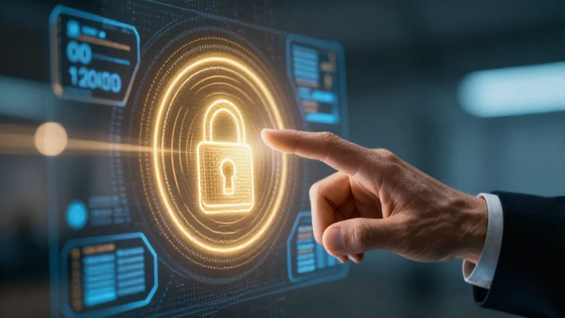 Mano confiada toca portal financiero digital