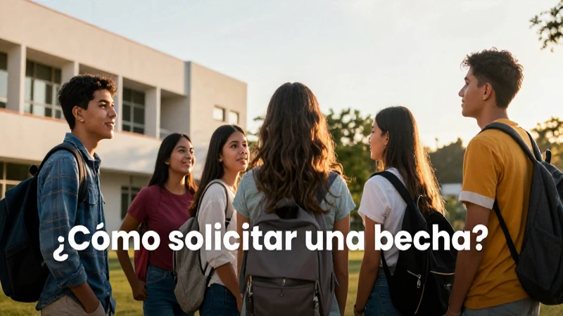 Jóvenes mexicanos buscan becas en un campus radiante