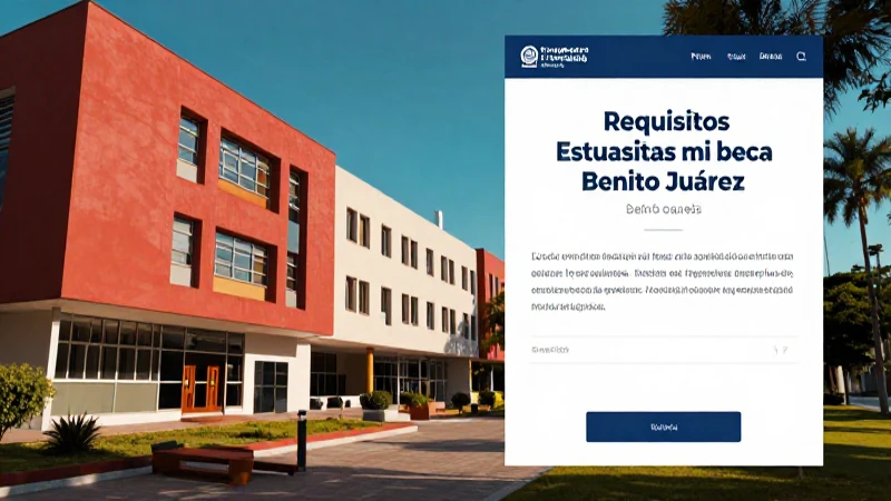 Consulta requisitos y estatus de la Beca Benito Juárez