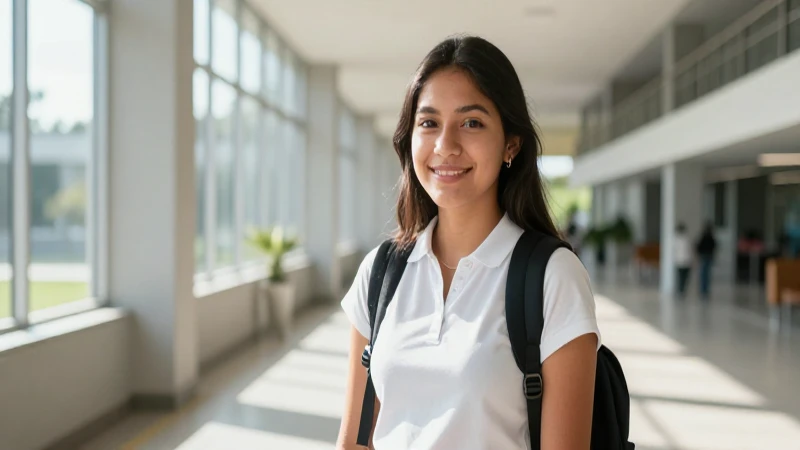 Estudiante mexicana moderno, fotografía profesional detallada