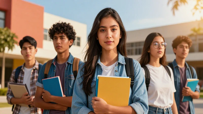 Retrato cinemático de estudiante mexicano