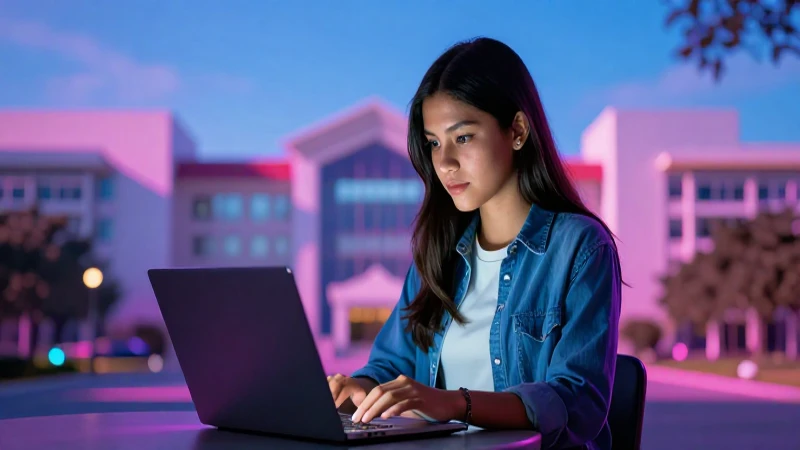 Joven estudiante mexicana logra éxito académico con laptop