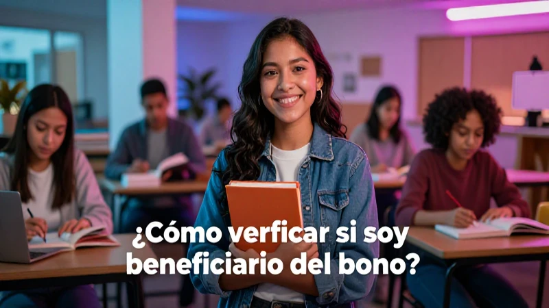 Consulta cómo verificar el bono estudiantil