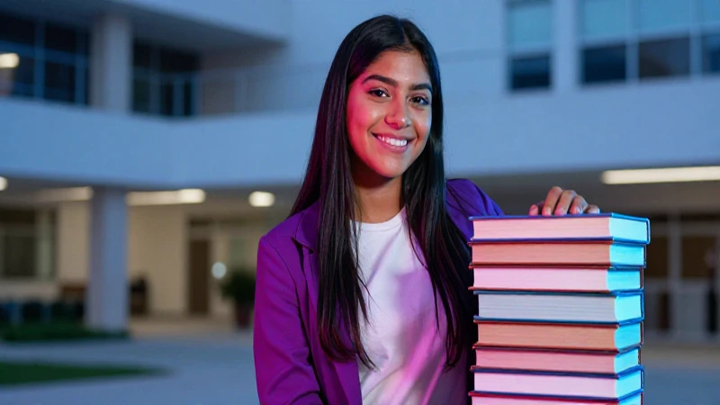 Estudiante mexicano sonriente en campus moderno
