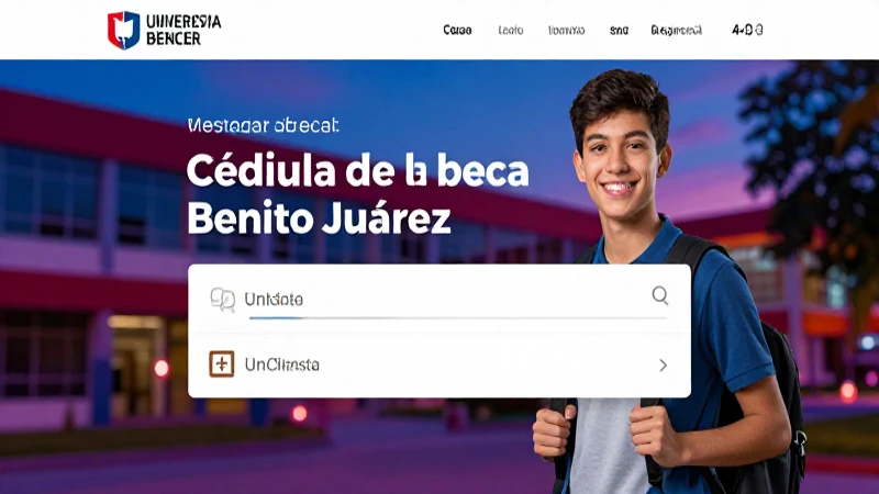 Busca la cédula única de la beca Benito Juárez