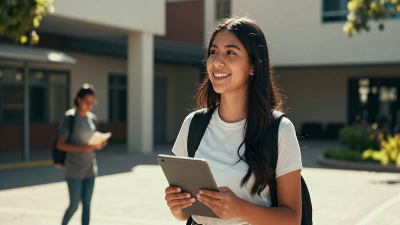 Cómo puedo checar el depósito de mi beca Benito Juárez 92 Estudiante mexicano feliz, enfoque en campus soleado