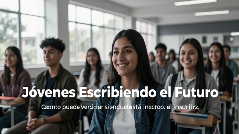 Cómo puedo verificar si mi escuela está inscrita en el programa Jóvenes Escribiendo el Futuro 19 Verificar la inscripción en Jóvenes Futuro