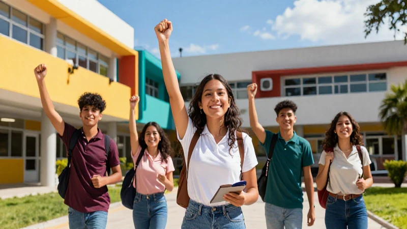 Estudiantes mexicanos triunfan en campus moderno y vibrante
